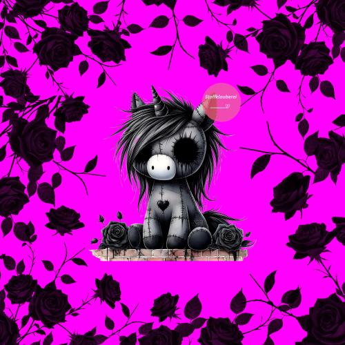 "Lovely" pink Kunstleder 15x15 cm